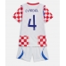 Kroatien Josko Gvardiol #4 Barnkläder Hemma matchtröja till baby VM 2026 Kortärmad (+ Korta byxor) Billigt